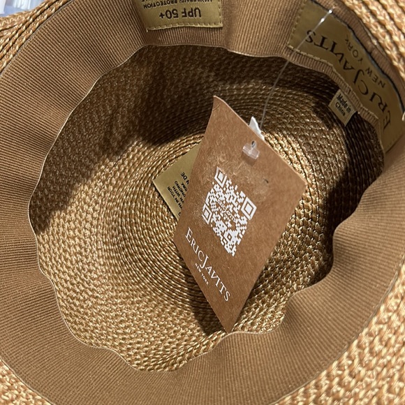 ERIC JAVITS NEW Hampton' Straw Sun Hat - Picture 4 of 9